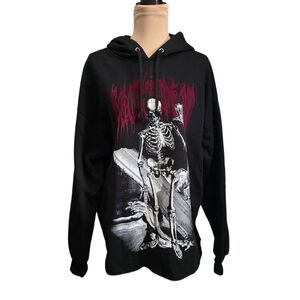 NWT Dolls Kill Widow Eternal Torment Graphic Hoodie - xs (oversized)